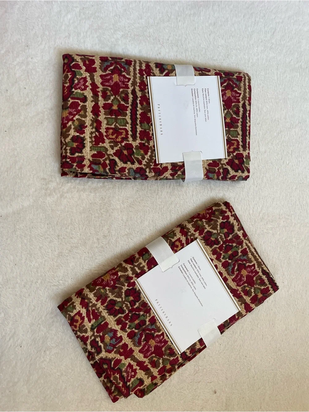 NWT Discontinued Pottery Barn Larson Paisley Shams